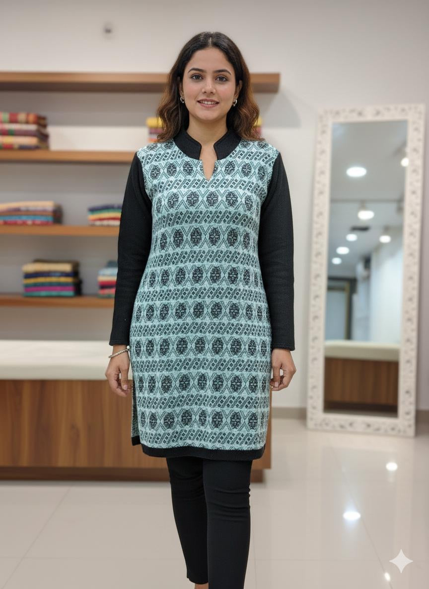 Super Soft Hairwool Straight Kurta & Pant Set