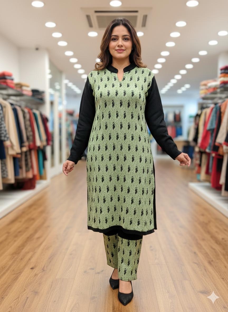 Super Soft Hairwool Straight Kurta & Pant Set