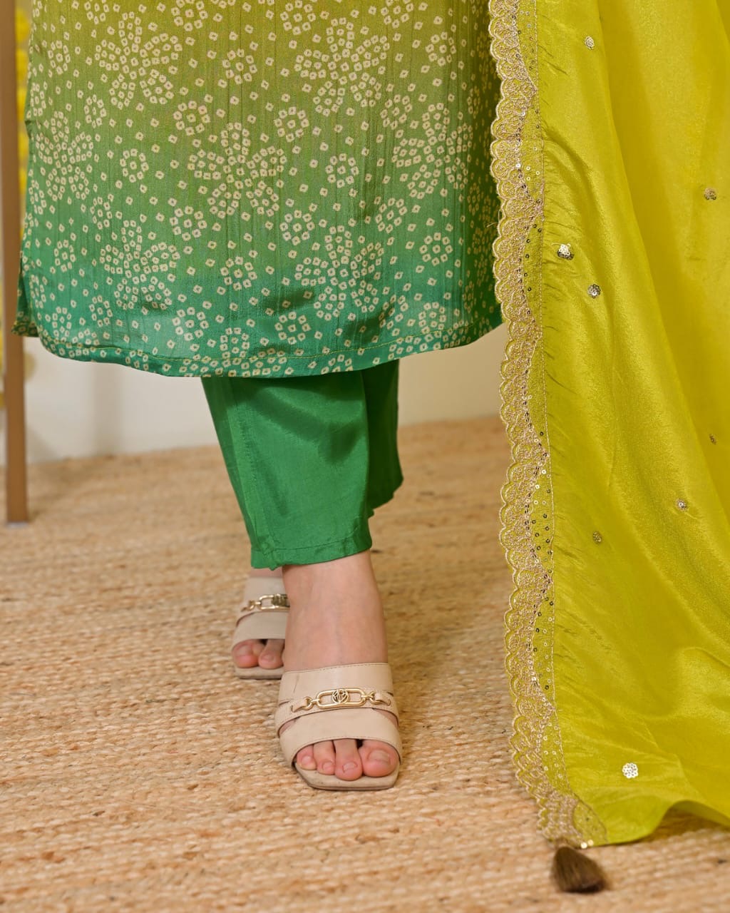 Pure Russian Silk Banarasi Work Suit Set with Dupatta